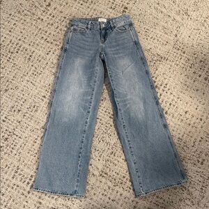 PacSun Blue Flare Wide Leg Jeans